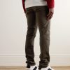 Slim-Fit Cotton-Blend Moleskin Trousers - BK Slim-Fit Cotton-Blend Moleskin Trousers - BK