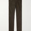 Slim-Fit Cotton-Blend Moleskin Trousers Slim-Fit Cotton-Blend Moleskin Trousers