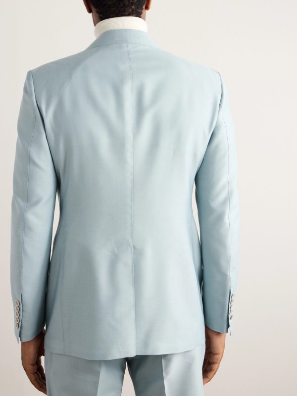 Atticus Wool and Silk-Blend Twill Suit Jacket - BK Atticus Wool and Silk-Blend Twill Suit Jacket - BK