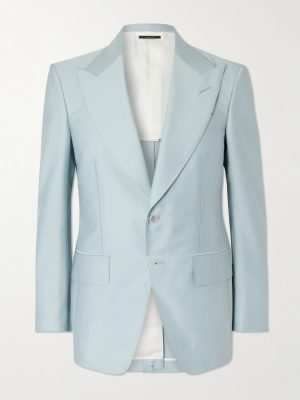 Atticus Wool and Silk-Blend Twill Suit Jacket
