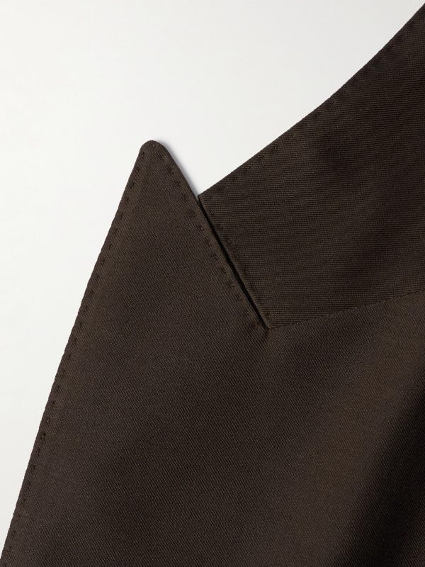 Atticus Slim-Fit Double-Breasted Wool and Silk-Blend Suit Jacket - E1 Atticus Slim-Fit Double-Breasted Wool and Silk-Blend Suit Jacket - E1