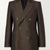Atticus Slim-Fit Double-Breasted Wool and Silk-Blend Suit Jacket Atticus Slim-Fit Double-Breasted Wool and Silk-Blend Suit Jacket