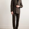 Atticus Slim-Fit Double-Breasted Wool and Silk-Blend Suit Jacket - OU Atticus Slim-Fit Double-Breasted Wool and Silk-Blend Suit Jacket - OU