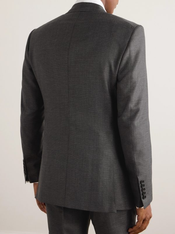Shelton Wool, Mohair, Linen and Silk-Blend Suit Jacket - BK
