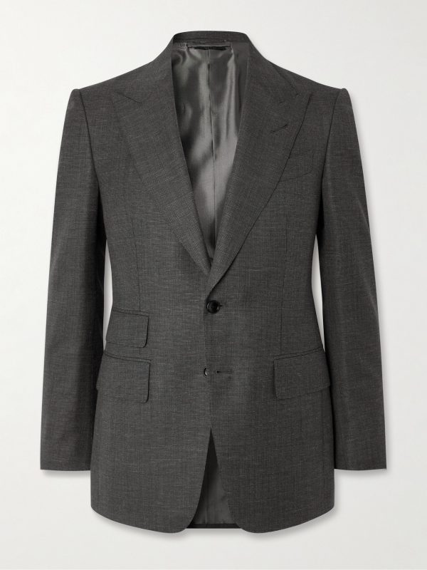 Shelton Wool, Mohair, Linen and Silk-Blend Suit Jacket