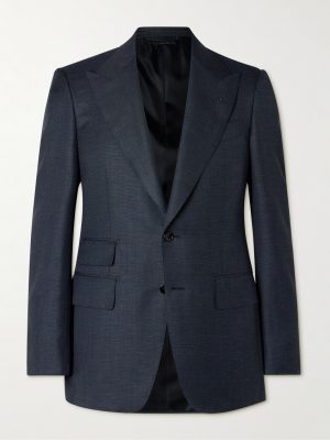 Shelton Slim-Fit Wool, Mohair, Linen and Silk-Blend Suit Jacket Shelton Slim-Fit Wool, Mohair, Linen and Silk-Blend Suit Jacket
