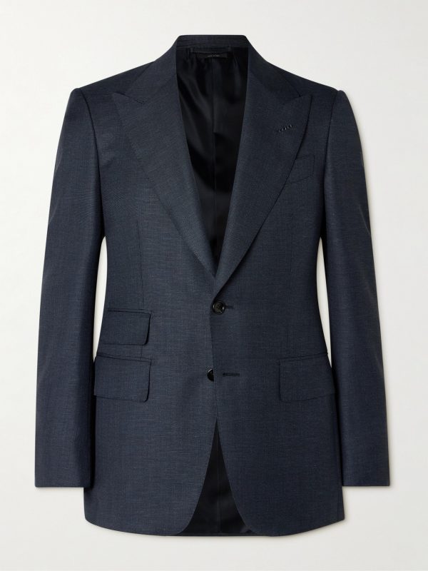 Shelton Slim-Fit Wool, Mohair, Linen and Silk-Blend Suit Jacket Shelton Slim-Fit Wool, Mohair, Linen and Silk-Blend Suit Jacket