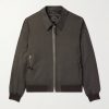 Mohair, Virgin Wool and Silk-Blend Blouson Jacket Mohair, Virgin Wool and Silk-Blend Blouson Jacket