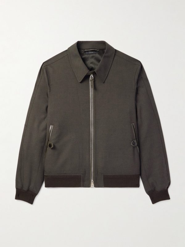 Mohair, Virgin Wool and Silk-Blend Blouson Jacket Mohair, Virgin Wool and Silk-Blend Blouson Jacket