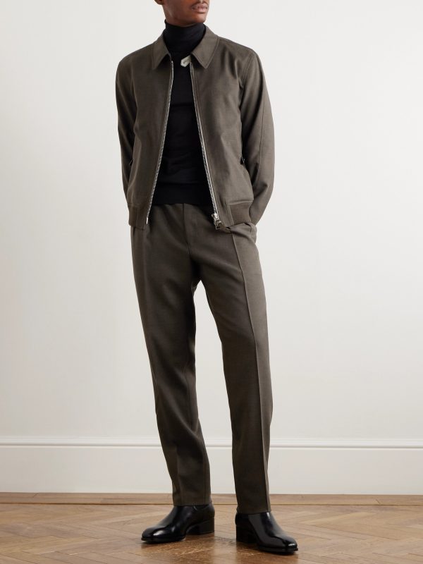 Mohair, Virgin Wool and Silk-Blend Blouson Jacket - OU Mohair, Virgin Wool and Silk-Blend Blouson Jacket - OU