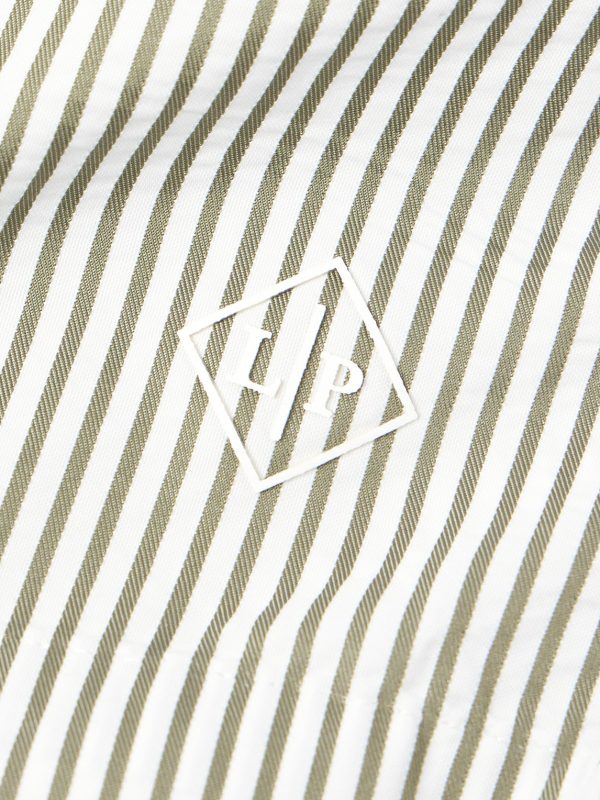 Bay Straight-Leg Mid-Length Logo-Print Striped Swim Shorts - CU