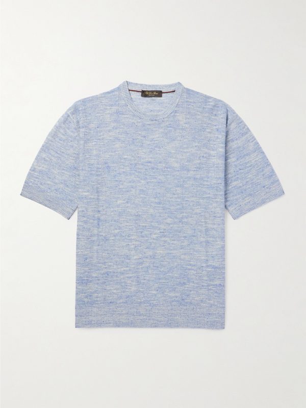 Tori Ribbed Linen and Silk-Blend T-Shirt Tori Ribbed Linen and Silk-Blend T-Shirt