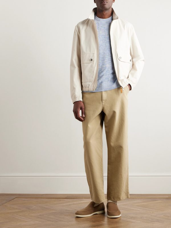 Tori Ribbed Linen and Silk-Blend T-Shirt - OU Tori Ribbed Linen and Silk-Blend T-Shirt - OU
