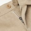 Straight-Leg Linen-Twill Trousers - E1 Straight-Leg Linen-Twill Trousers - E1