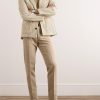 Straight-Leg Linen-Twill Trousers - OU Straight-Leg Linen-Twill Trousers - OU