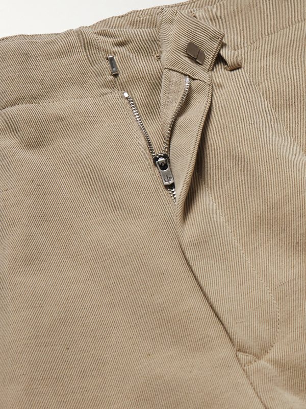 Joetsu Wide-Leg Pleated Cotton and Linen-Blend Twill Shorts - CU Joetsu Wide-Leg Pleated Cotton and Linen-Blend Twill Shorts - CU