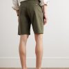 Slim-Fit Cotton-Blend Bermuda Shorts - BK Slim-Fit Cotton-Blend Bermuda Shorts - BK