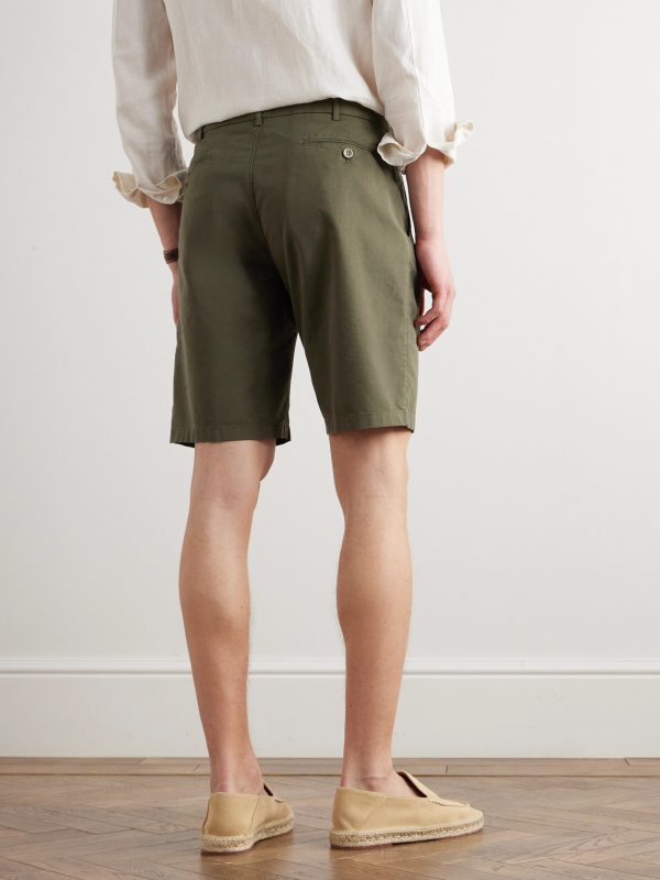 Slim-Fit Cotton-Blend Bermuda Shorts - BK Slim-Fit Cotton-Blend Bermuda Shorts - BK