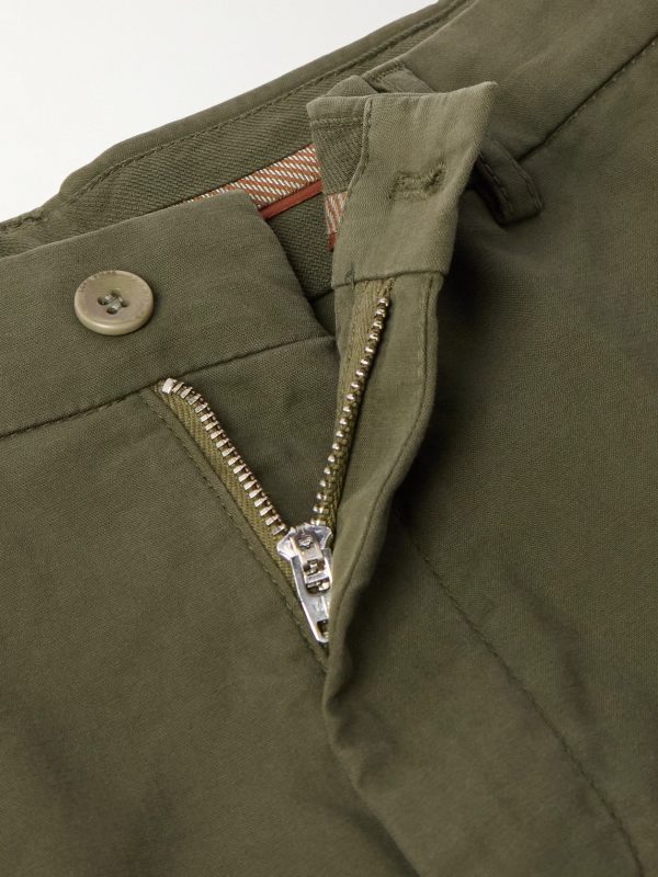Slim-Fit Cotton-Blend Bermuda Shorts - E1 Slim-Fit Cotton-Blend Bermuda Shorts - E1