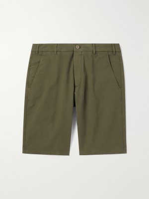 Slim-Fit Cotton-Blend Bermuda Shorts