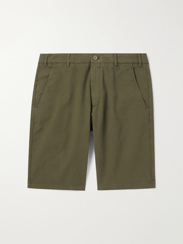 Slim-Fit Cotton-Blend Bermuda Shorts Slim-Fit Cotton-Blend Bermuda Shorts
