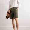 Slim-Fit Cotton-Blend Bermuda Shorts - OU Slim-Fit Cotton-Blend Bermuda Shorts - OU