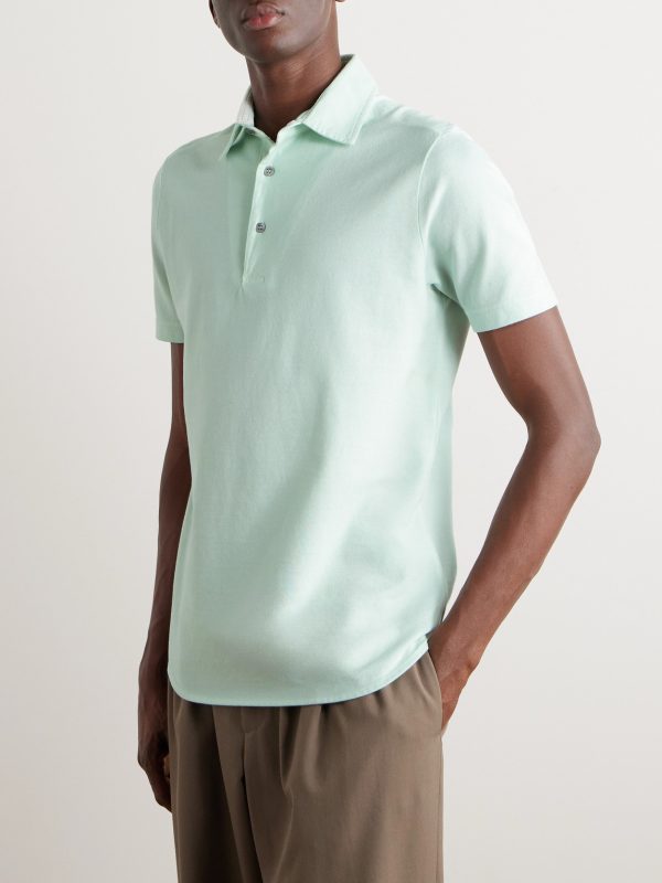 Cotton-Piqué Polo Shirt - FR Cotton-Piqué Polo Shirt - FR