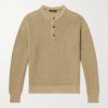 Ribbed Cotton Henley Sweater Ribbed Cotton Henley Sweater