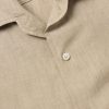 André Camp-Collar Linen Shirt - CU