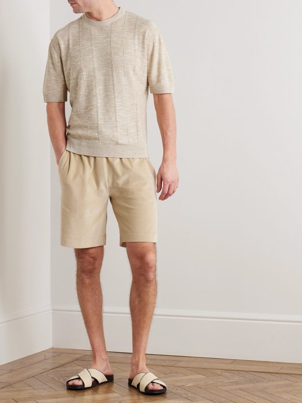 Tori Linen and Silk-Blend T-Shirt - OU Tori Linen and Silk-Blend T-Shirt - OU