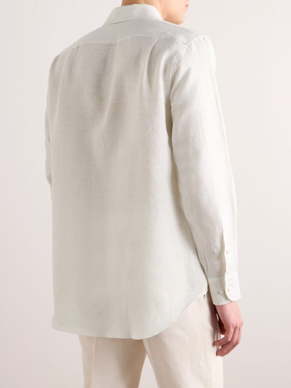 André Striped Linen Shirt - BK André Striped Linen Shirt - BK