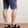 Straight-Leg Linen Drawstring Bermuda Shorts - BK Straight-Leg Linen Drawstring Bermuda Shorts - BK