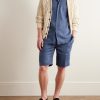 Straight-Leg Linen Drawstring Bermuda Shorts - OU Straight-Leg Linen Drawstring Bermuda Shorts - OU