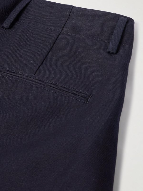 Joetsu Straight-Leg Pleated Cotton and Linen-Blend Twill Bermuda Shorts - CU Joetsu Straight-Leg Pleated Cotton and Linen-Blend Twill Bermuda Shorts - CU
