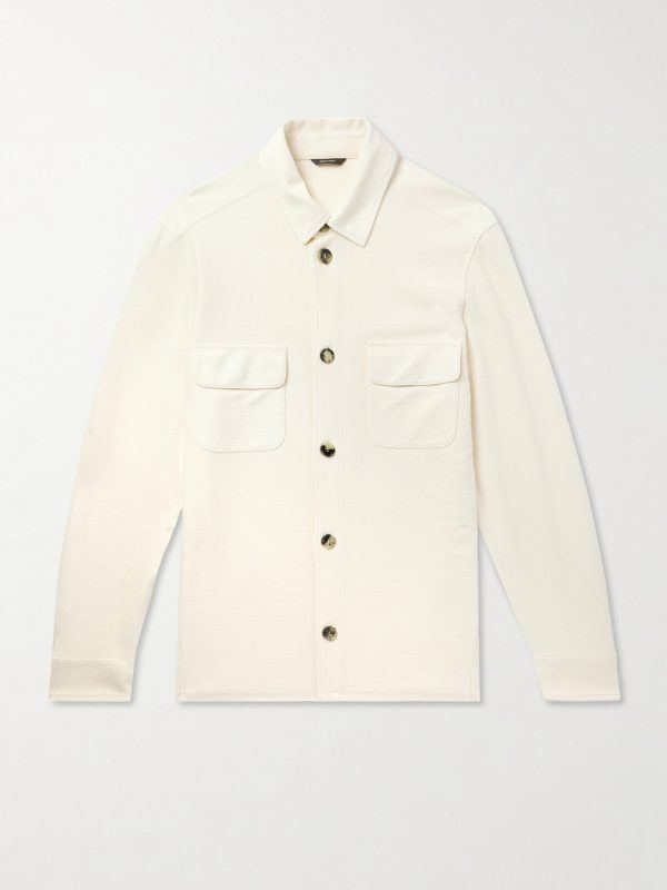 Silk, Cotton and Linen-Blend Overshirt Silk, Cotton and Linen-Blend Overshirt