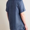 André Camp-Collar Linen Shirt - BK André Camp-Collar Linen Shirt - BK
