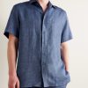 André Camp-Collar Linen Shirt - FR André Camp-Collar Linen Shirt - FR