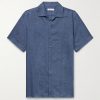 André Camp-Collar Linen Shirt André Camp-Collar Linen Shirt