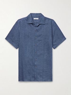 André Camp-Collar Linen Shirt André Camp-Collar Linen Shirt
