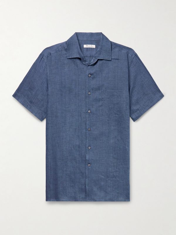 André Camp-Collar Linen Shirt André Camp-Collar Linen Shirt