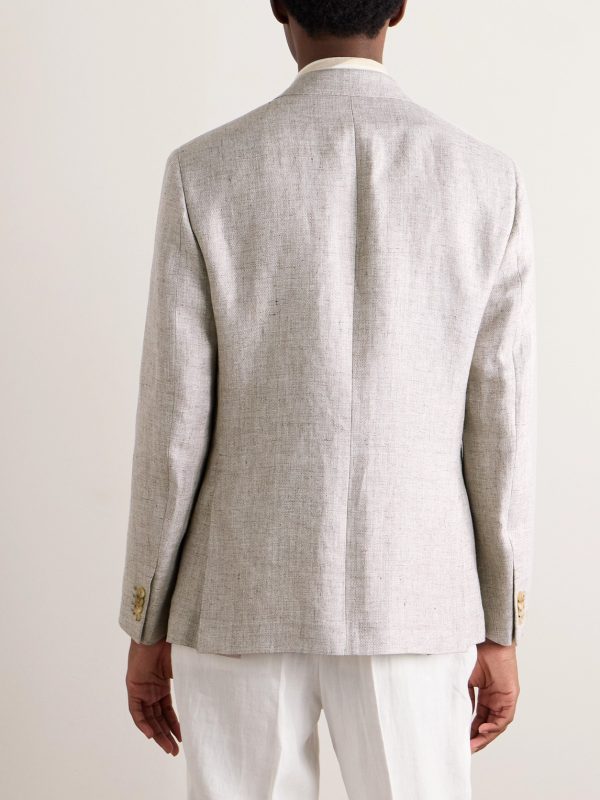 Torino Slub Linen Blazer - BK Torino Slub Linen Blazer - BK
