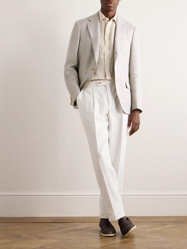 Torino Slub Linen Blazer - OU Torino Slub Linen Blazer - OU