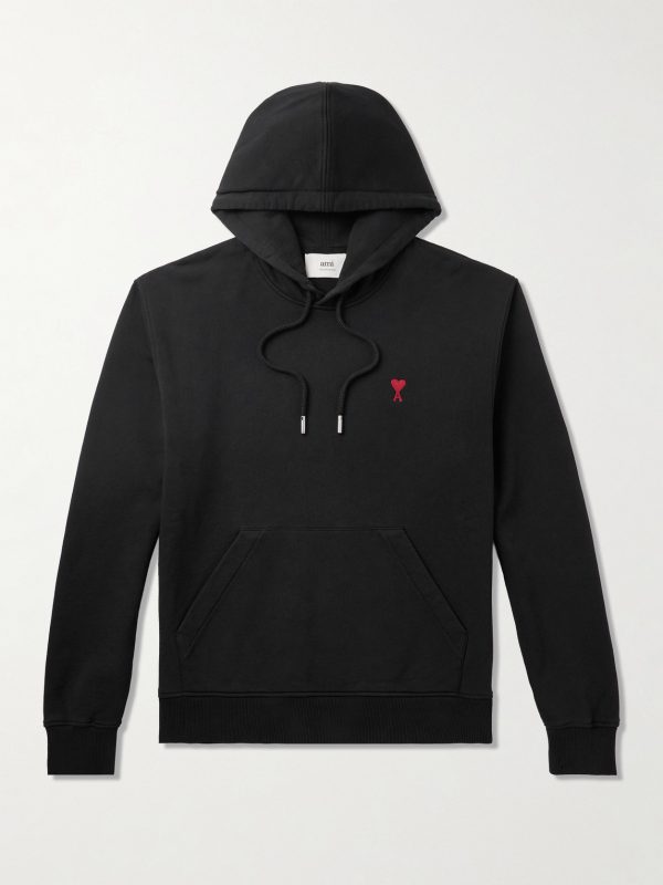 Logo-Embroidered Cotton-Jersey Hoodie Logo-Embroidered Cotton-Jersey Hoodie