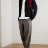 Button-Down Collar Logo-Embroidered Cotton Oxford Shirt - OU