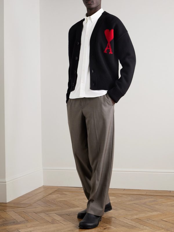 Button-Down Collar Logo-Embroidered Cotton Oxford Shirt - OU