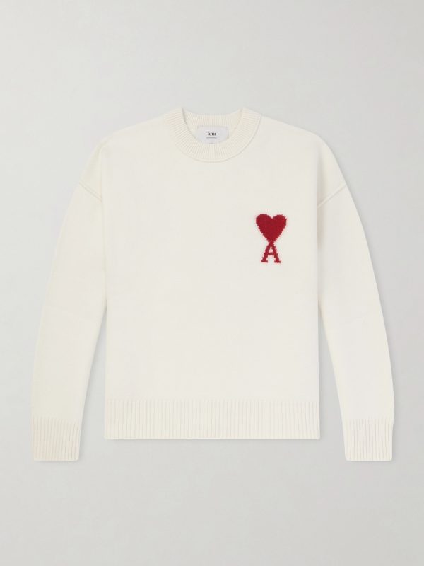 Logo-Intarsia Virgin Wool Sweater Logo-Intarsia Virgin Wool Sweater