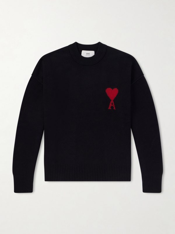 Logo-Intarsia Virgin Wool Sweater Logo-Intarsia Virgin Wool Sweater
