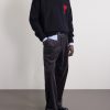 Logo-Intarsia Virgin Wool Sweater - OU Logo-Intarsia Virgin Wool Sweater - OU