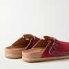 Sal-1 Bandana-Print Suede Clogs - BK