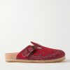 Sal-1 Bandana-Print Suede Clogs